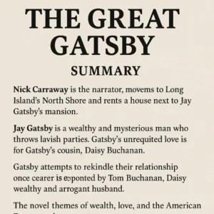 Featured image for The Great Gatsby Book Summary by Chapter A Complete 2026 Guide